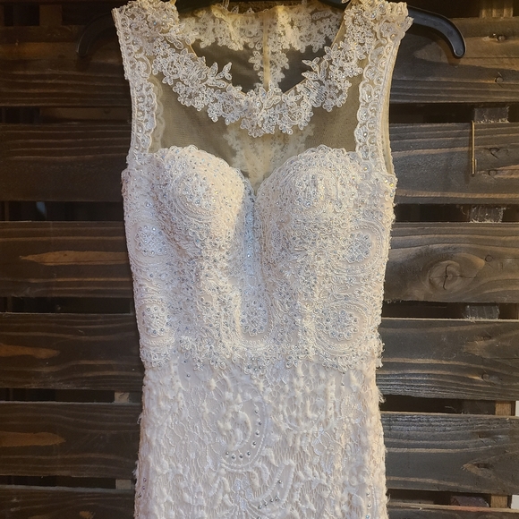 Cecily Brown Wedding/Prom Floor Length Formal Dress. Size 0 - Picture 4 of 13